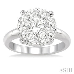 2 Ctw Lovebright Round Cut Diamond Ring in 14K White Gold 2 Ctw Lovebright Round Cut Diamond Ring in 14K White Gold