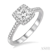 1/4 Ctw Diamond Semi-Mount Engagement Ring in 14K White Gold