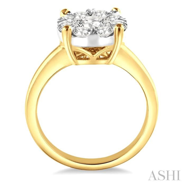 2 Ctw Lovebright Round Cut Diamond Ring in 14K Yellow and White Gold 2 Ctw Lovebright Round Cut Diamond Ring in 14K Yellow and White Gold