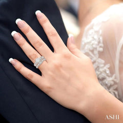 5/8 Ctw Diamond Lovebright Wedding Set with 1/2 Ctw Engagement Ring and 1/6 Ctw Wedding Band in 14K White Gold 5/8 Ctw Diamond Lovebright Wedding Set with 1/2 Ctw Engagement Ring and 1/6 Ctw Wedding Band in 14K White Gold