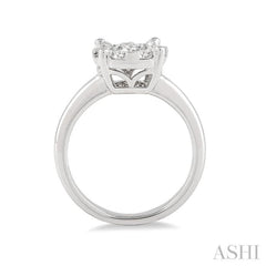 1/3 Ctw Lovebright Round Cut Diamond Ring in 14K White Gold 1/3 Ctw Lovebright Round Cut Diamond Ring in 14K White Gold