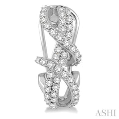 7/8 Ctw Round Cut Diamond Earrings in 14K White Gold 7/8 Ctw Round Cut Diamond Earrings in 14K White Gold