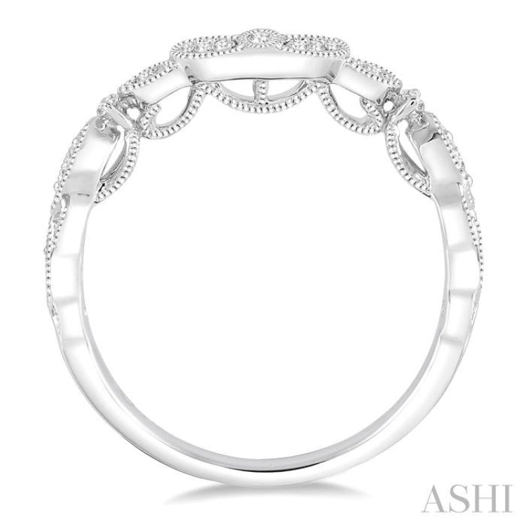 1/6 Ctw Round Cut Diamond Wedding Band in 14K White Gold 1/6 Ctw Round Cut Diamond Wedding Band in 14K White Gold