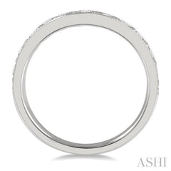 3/4 Ctw Arched Round Cut Diamond Wedding Band in 14K White Gold 3/4 Ctw Arched Round Cut Diamond Wedding Band in 14K White Gold