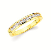 1/3 Ctw. Channel Set 10 Stone Diamond Anniversary Band