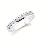 1/2 Ctw. Channel Set 10 Stone Diamond Anniversary Band