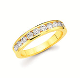 3/4 Ctw. Channel Set 10 Stone Diamond Anniversary Band