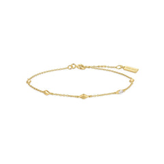 Gold Multi Rhombus Station Bracelet Gold Multi Rhombus Station Bracelet