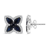 W Clover Earring .33RD .06SP-RD 1.95SP-PS