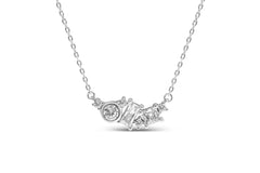Colorful Clusters - Clear / CZ / Necklace
