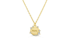 Mom: You are loved - Necklace Gold