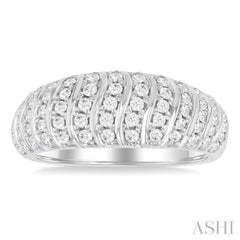 .50CT RDDM LTWT RIBBED BAND WG 10K-G*
