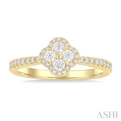 .50CTRDDM CLOVER RING YG 14K-G*