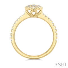 .50CTRDDM CLOVER RING YG 14K-G*