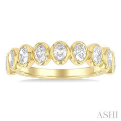 .90CTOVDM NORTH-SOUTH OVAL BAND YG14K-G*