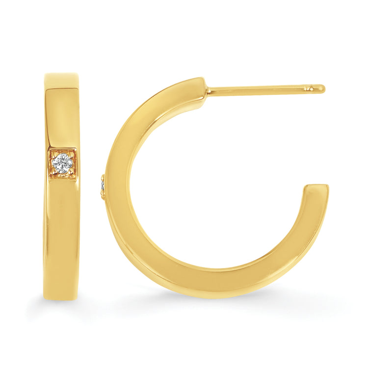 EARRINGS  RD V 0.038