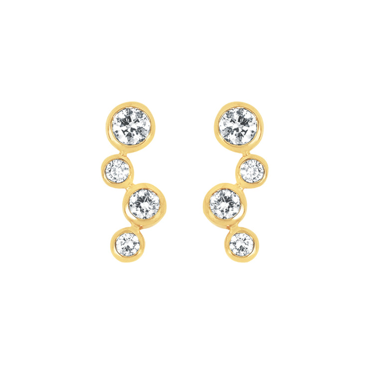 EARRINGS  RD A LG 0.25