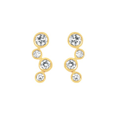 EARRINGS  RD A LG 0.25