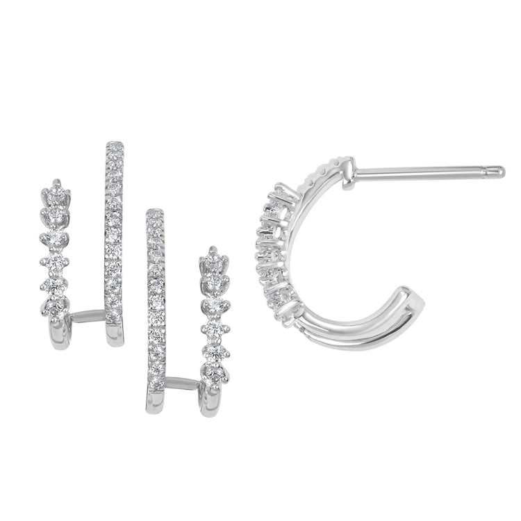 EARRINGS  RD V 0.25