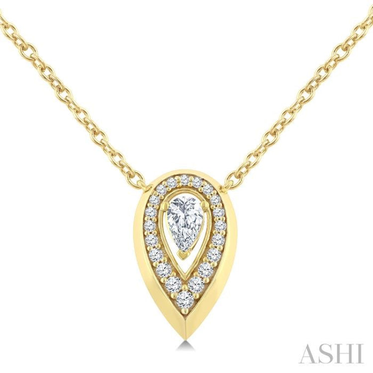 .33CTTWDM PEAR SHAPE BOLD PD YG14K-G+CH*