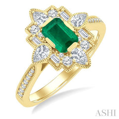 6X4OCEM .60CTTWDM ARTDECO PRRG YG 14K-G*