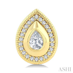 .33CTTWDM PEAR-SHAP BOLDGOLD ER YG14K-G*