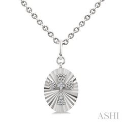 .10CTRDDM CROSS MEDALLION PD SL-S+CH*
