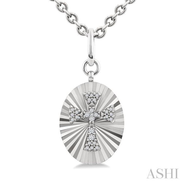 .10CTRDDM CROSS MEDALLION PD SL-S+CH*