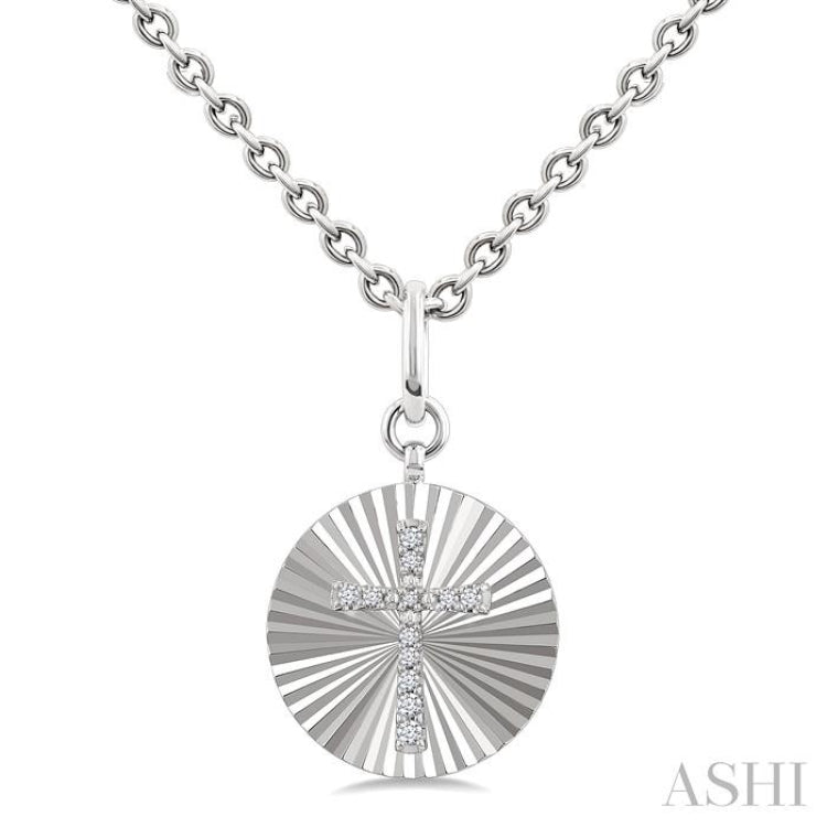 .10CTRDDM CROSS MEDALLION PD SL-S+CH*