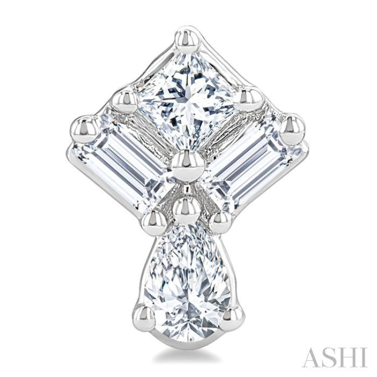 .33CTTWDM MIX FANCY SHAPE ER WG 14K-G*