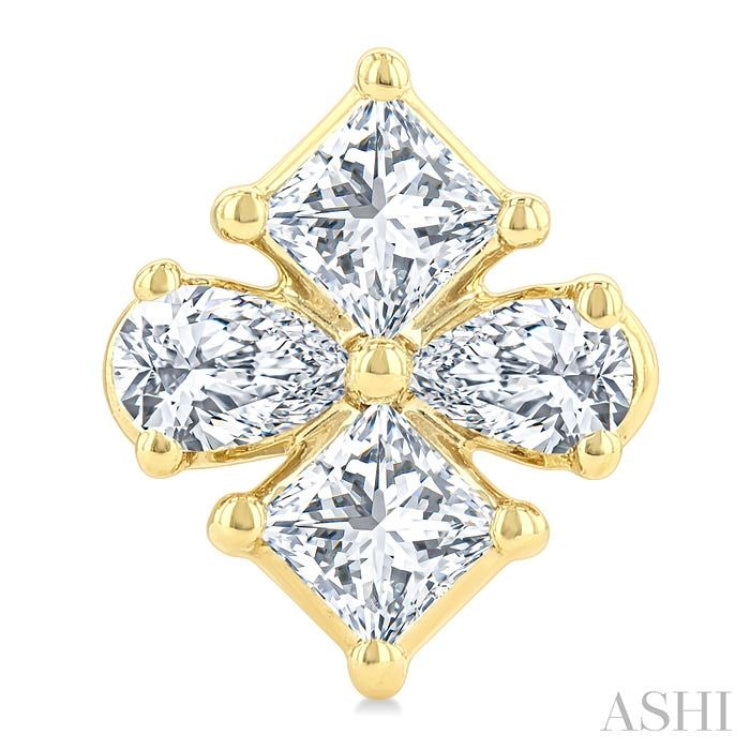 .35CTTWDM MIXED FANCY SHAPE ER YG 14K-G*