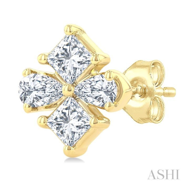 .35CTTWDM MIXED FANCY SHAPE ER YG 14K-G*