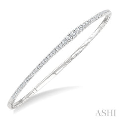 1.00CTRDDM GRADUATEDFLEX BANGLE WG14K-G