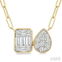 .55CTTWDM 'LOVEB' OC/PR 2ST NK YW 14K-G