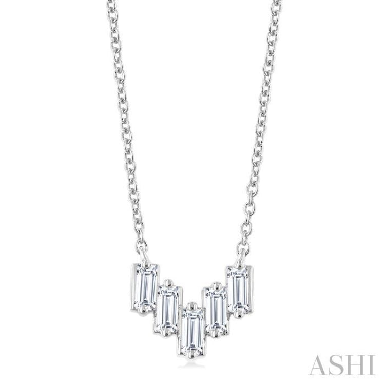 .25CTBGDM BAGUET SHAPE NK WG 14K-G*