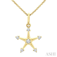 .10CTRDDM STAR PETITE PD YG 10K-G+CH*