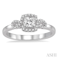 1/5 Ctw Diamond Semi-Mount Engagement Ring in 14K White Gold