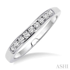 1/3 Ctw Round Diamond Matching Wedding Band in 14K White Gold