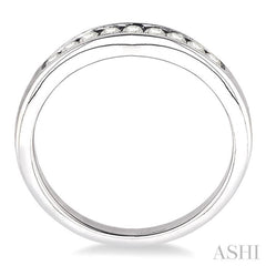 1/3 Ctw Round Diamond Matching Wedding Band in 14K White Gold