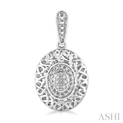 1/20 Ctw Single Cut Diamond Fashion Earrings in Sterling Silver