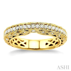 3/8 Ctw Diamond Matching Wedding Band in 14K Yellow Gold