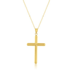14K Yellow, Gold Filled (14/20) Polished Large Cross Pendant