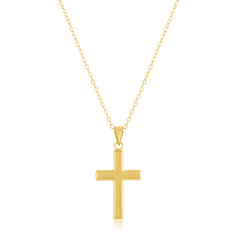 14K Yellow, Gold Filled (14/20) Polished Cross Pendant