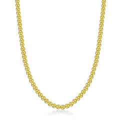 14K Yellow, Gold Filled (14/20 GF) 5mm Bead Necklace