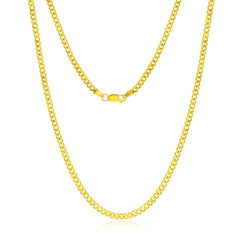 14K Yellow, Gold Filled (14/20 GF) 3.5mm Cuban Chain