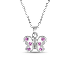 Fluttering Butterfly Children's Necklace
