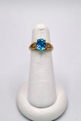 14k Yellow Gold and Topaz Ring