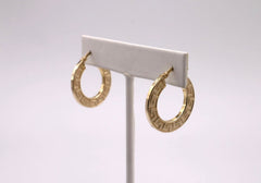 10k Yellow Gold Greek Key Earrings