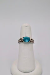 Sterling Silver and Topaz Ring