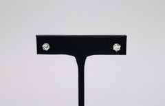 14kw Natural Diamond Studs 4.7mm approx 3/4 ct. J VVS2